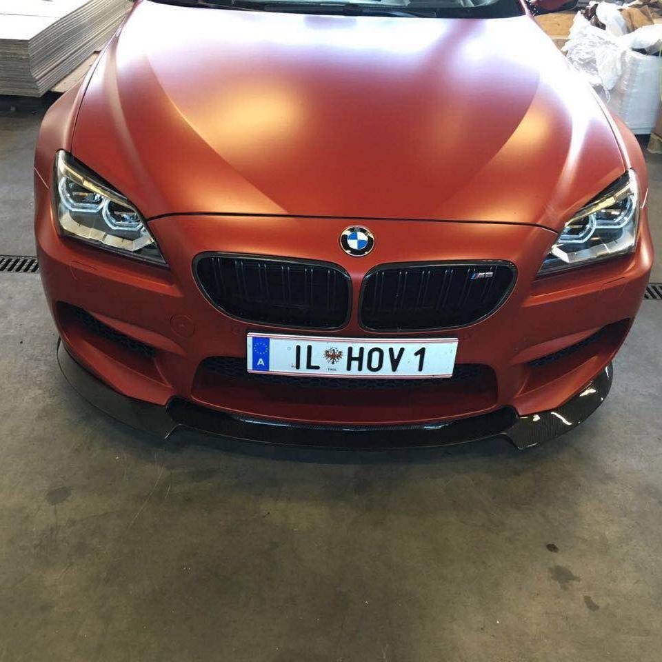 BMW M6 F06 Gran Coupé, F12 Cabrio, F13 Coupé V Style Front Lip Carbon Fiber