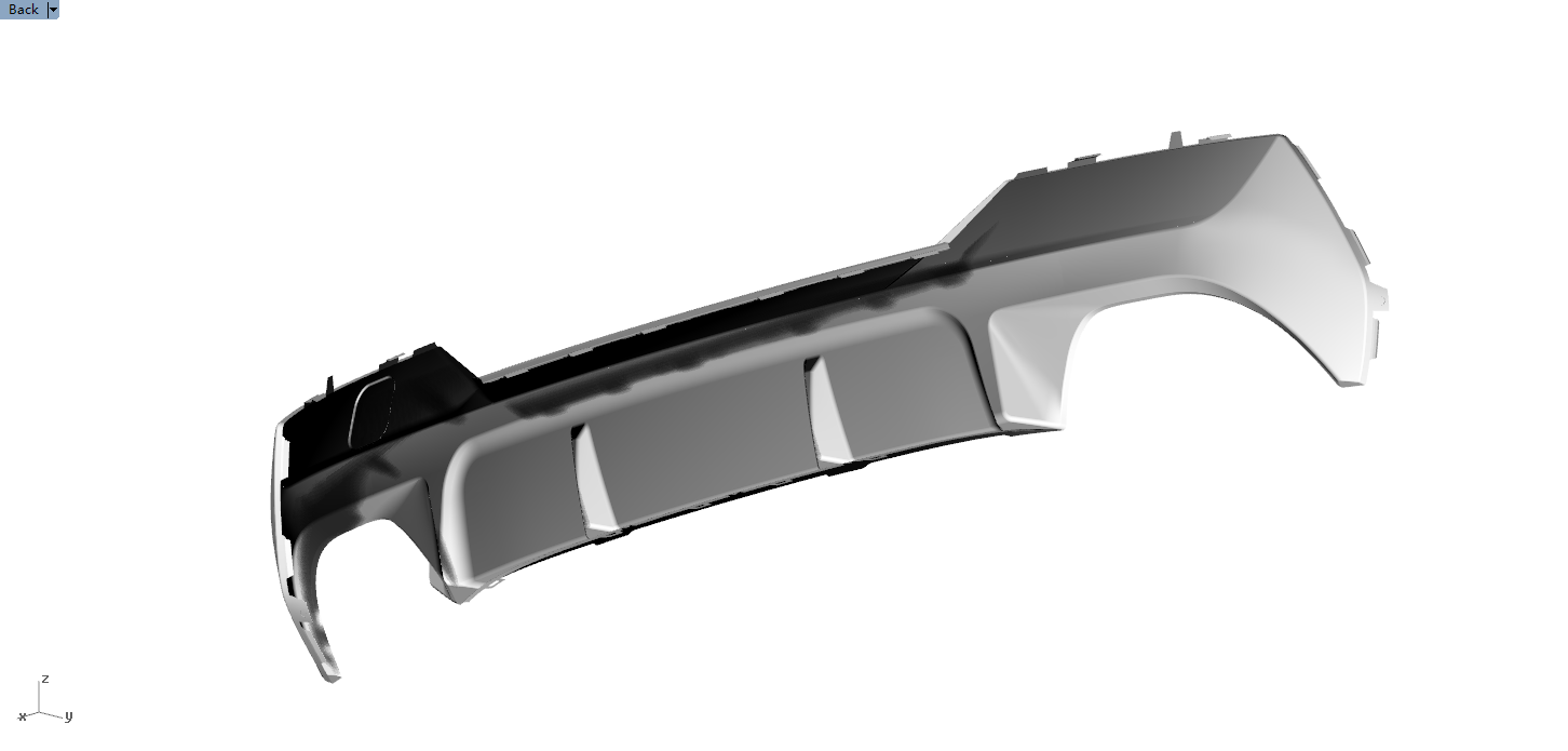 BMW 4 Series G22 Coupé, G23 Cabrio 2020+ 3D Style Rear Diffuser Prepreg Carbon Fiber