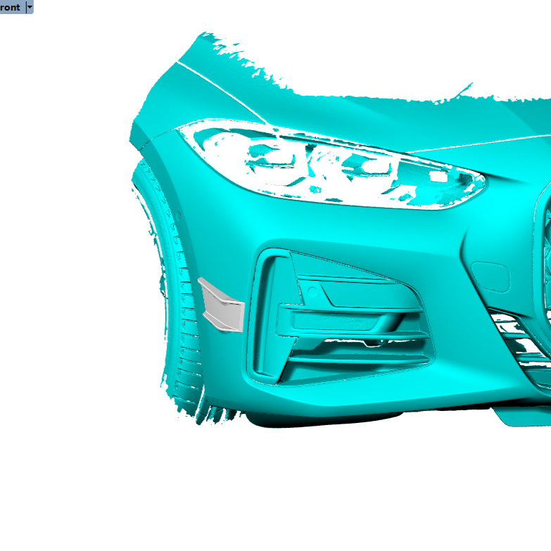 BMW 4 Series G22 Coupé, G23 Cabrio 2020+ Performance Front Bumper Canards Carbon Fiber