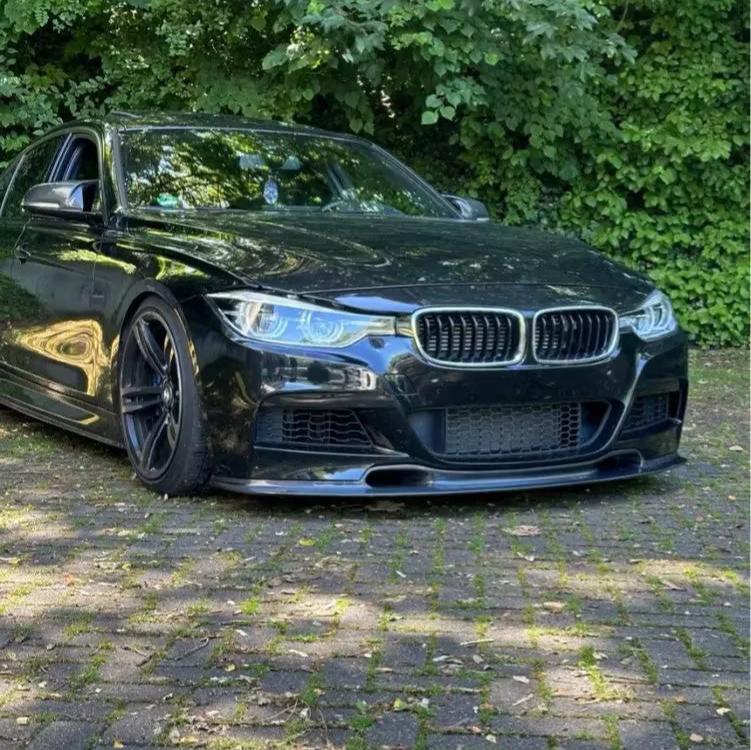 BMW 3 Series F30 Sedan, F31 Touring 2012-2019 3D Style Front Lip Carbon Fiber