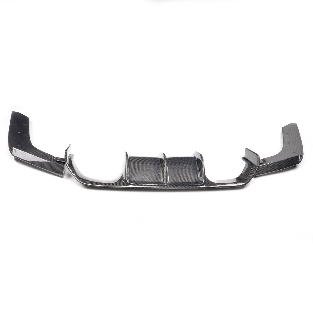 BMW M3, M4 (F80 Sedan F82 Coupé, F83 Cabrio) V Style 3 Piece Rear Diffuser Carbon Fiber