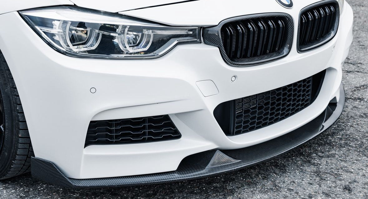 BMW 3 Series F30 Sedan, F31 Touring 2012-2019 MAD Style Front Lip Carbon Fiber