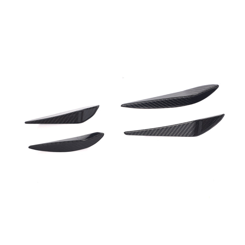 BMW M3, M4 (G80, G81, G82, G83) Performance Front Bumper Canards Prepreg Carbon Fiber