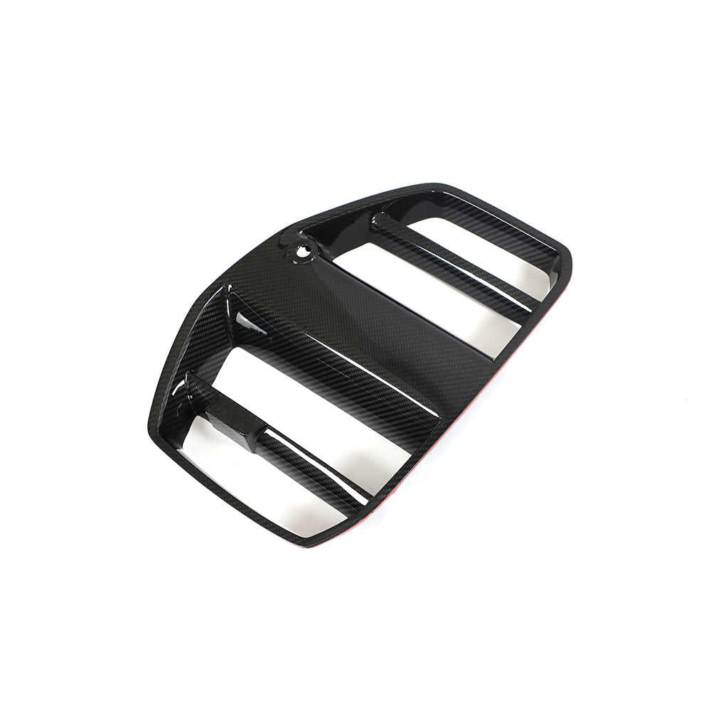 BMW M3, M4 (G80, G81, G82, G83) V Style Front Kidney Grille Without ACC Prepreg Carbon Fiber