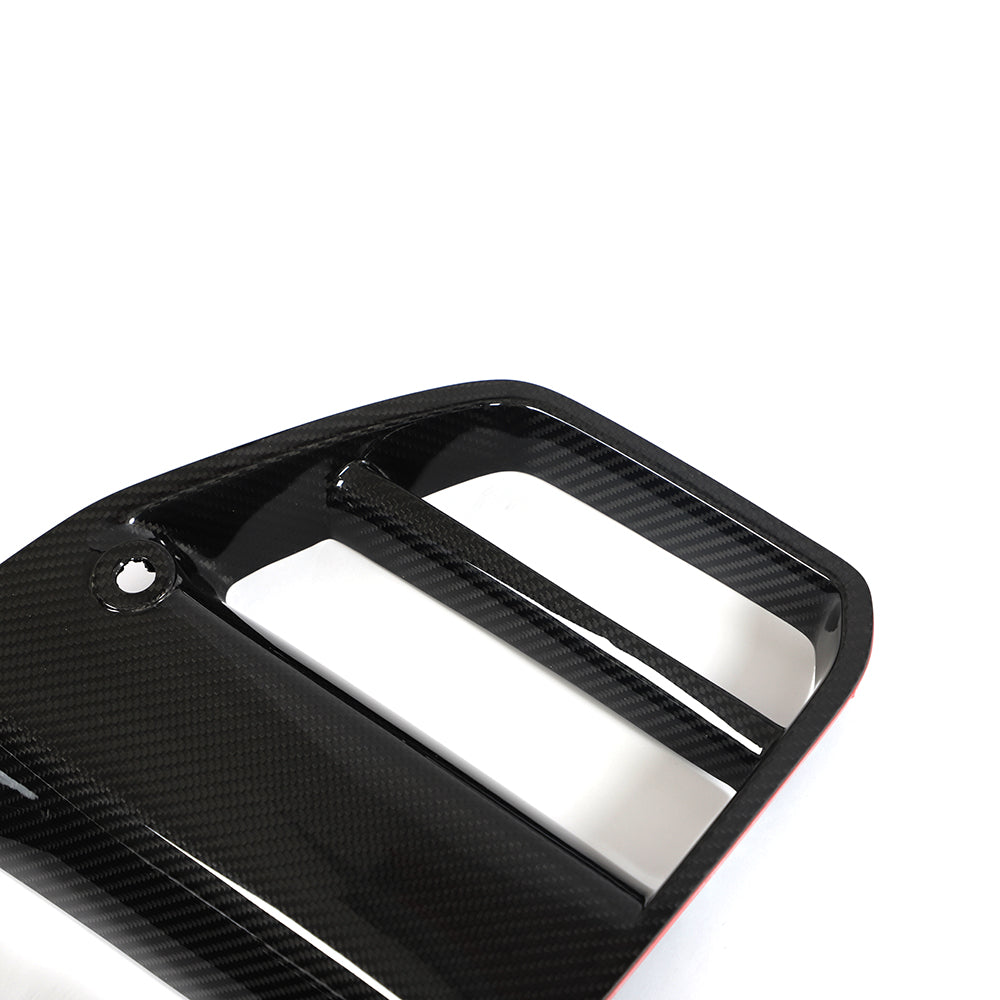 BMW M3, M4 (G80, G81, G82, G83) V Style Front Kidney Grille Without ACC Prepreg Carbon Fiber