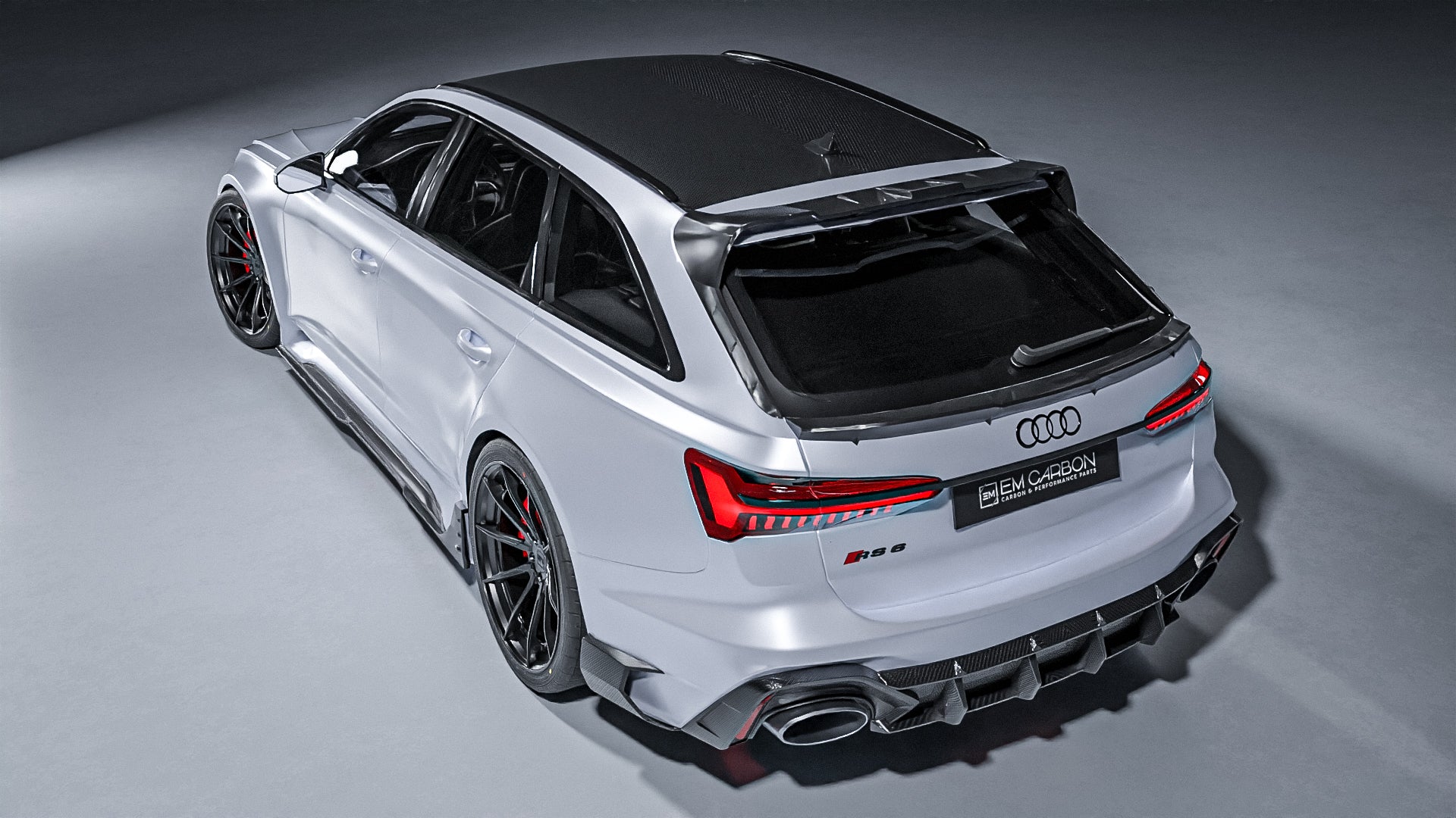 Audi RS6 C8 Official EMON Rear Diffuser Prepreg Carbon Fiber